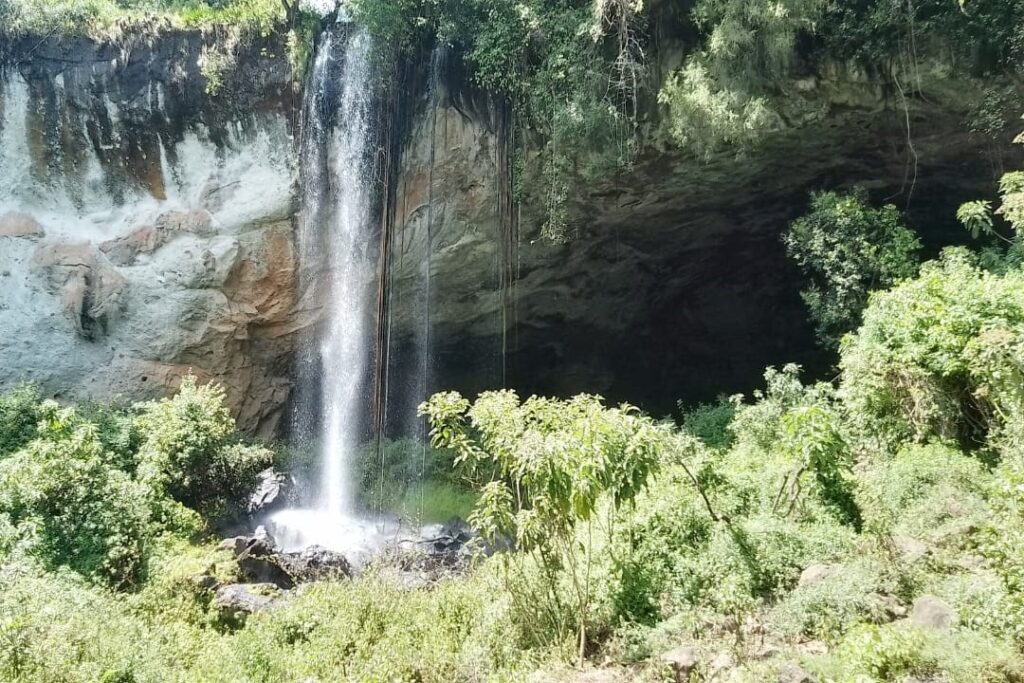 Waterfall over Cave